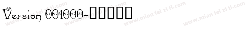 Version 001000字体转换